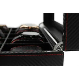Luksuzna kutija za satove CARBON / Crna
