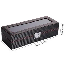 Luksuzna kutija za satove CARBON / Crna