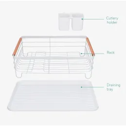 Ocjeđivač za posuđe COSTA MINI / Bijeli