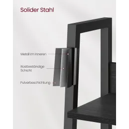 Polični regal REGALO BIG 1700 / Crno drvo