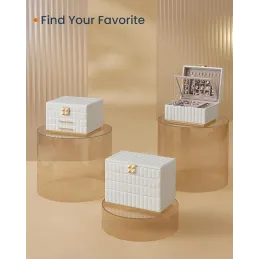 Dizajnerska kutija za nakit BUGATI MAXI / Bijelo-zlatna