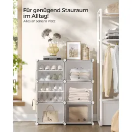 6-dijelna kutija za pohranu obuće MODULAR FASHION / Bijela