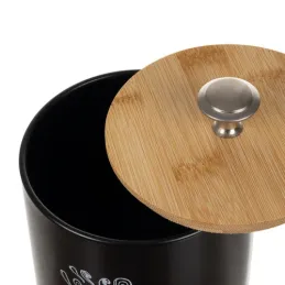 Set od 4 kuhinjskih posuda ALTERO / Crna mat