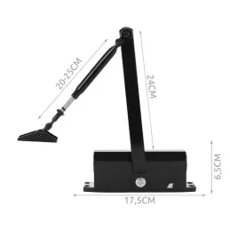 Vrata zatvarač UNIO 40-60kg / Crna mat