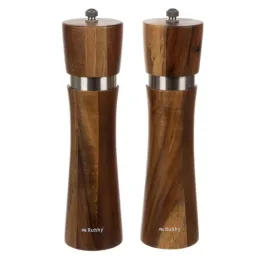 Set od 2 komada keramičkih mlina za sol i papar / Mahagon