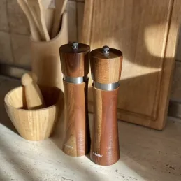 Set od 2 komada keramičkih mlina za sol i papar / Mahagon