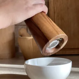 Set od 2 komada keramičkih mlina za sol i papar / Mahagon