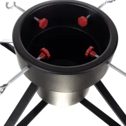 Stalak za božićno drvce ELENOR / Crna mat