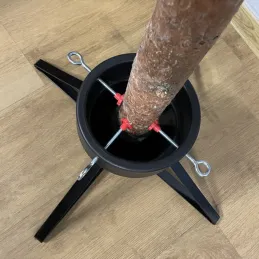 Stalak za božićno drvce ELENOR / Crna mat