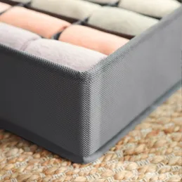 4-dijelni set kutija za pohranu za ormar ALAMO / Siva