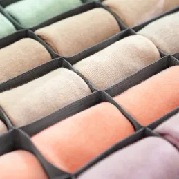 4-dijelni set kutija za pohranu za ormar ALAMO / Siva