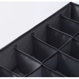 4-dijelni set kutija za pohranu za ormar ALAMO / Siva