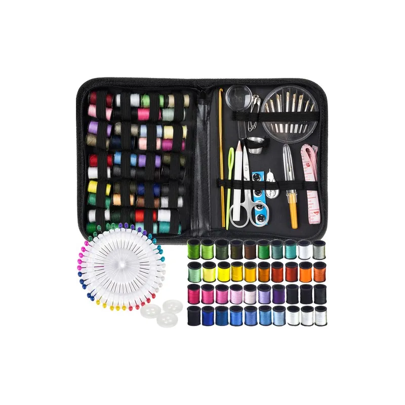 Set za šivanje - 129 kom / Crna