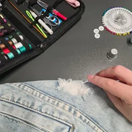 Set za šivanje - 129 kom / Crna