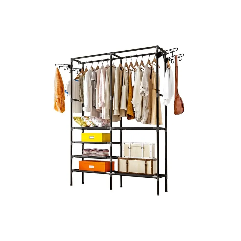 Stalak za odjeću UNIVERSITY / Crna mat