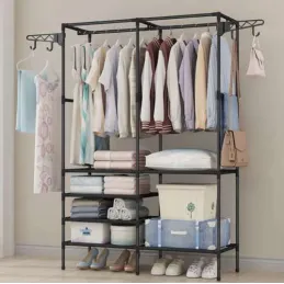 Stalak za odjeću UNIVERSITY / Crna mat