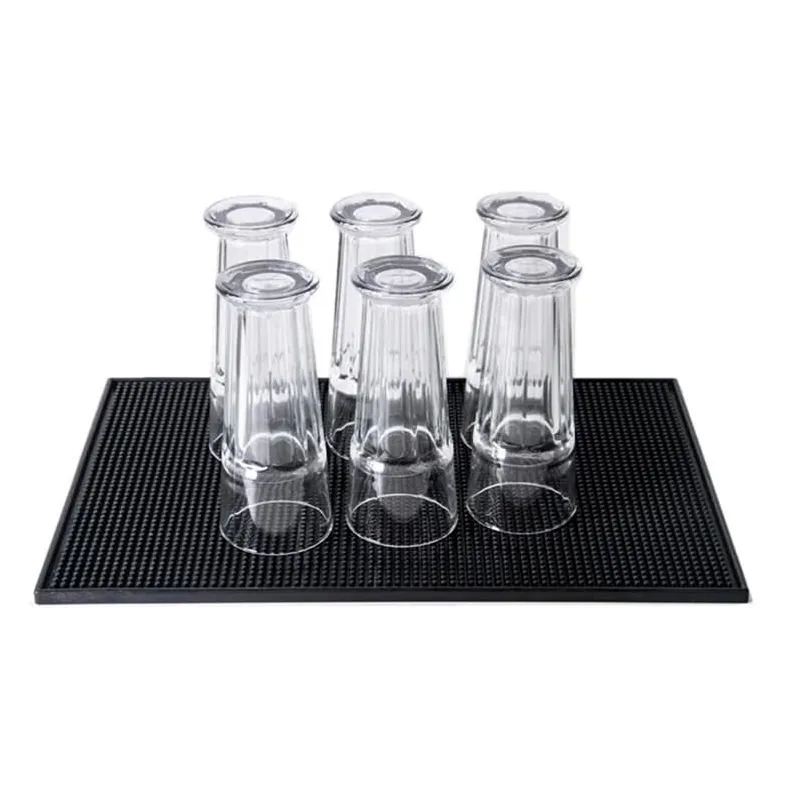 Barová podložka za posuđe / Crna