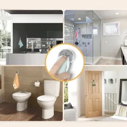 Set od 6 komada vješalica za kuhinjske krpe PROFA / Sjajni krom