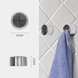 Set od 6 komada vješalica za kuhinjske krpe PROFA / Sjajni krom