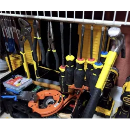 Set od 10 komada visoko-opterećujućih zidnih magneta QUADRA / Krom