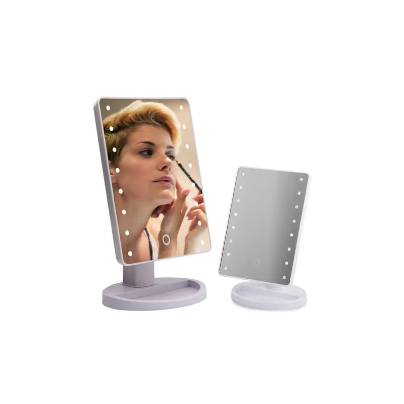 Kozmetičko ogledalo s LED svjetlom MIRAGE / Bijela