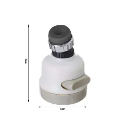 Perlator za slavinu s funkcijom tuša / Bijela