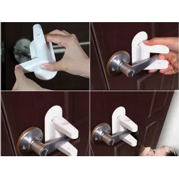 Brava za kvaku na vratima DOOR / Bijela - set 2 kom