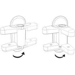 Brava za kvaku na vratima DOOR / Bijela - set 2 kom