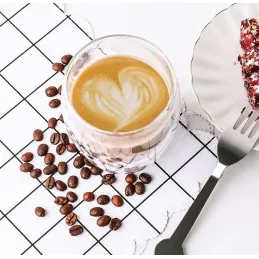 Set 6 kom termo čaša za kavu i napitke VIVALTO 325 ml / Prozirno