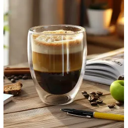 Set 6 kom termo čaša za kavu i napitke VIVALTO 325 ml / Prozirno