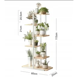 Stalak za cvijeće FLOWER / Bijela