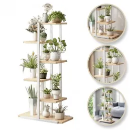 Stalak za cvijeće FLOWER / Bijela