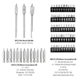 Set bušilica alata PROFI DRILL - 111 komada s kovčegom