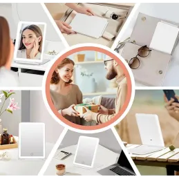 Kozmetičko ogledalo s LED svjetlom LEXIA / Bijela