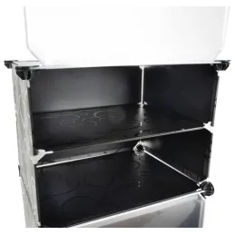 3-dijelna kutija za pohranu cipela MODULAR FASHION / Crna