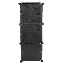 3-dijelna kutija za pohranu cipela MODULAR FASHION / Crna