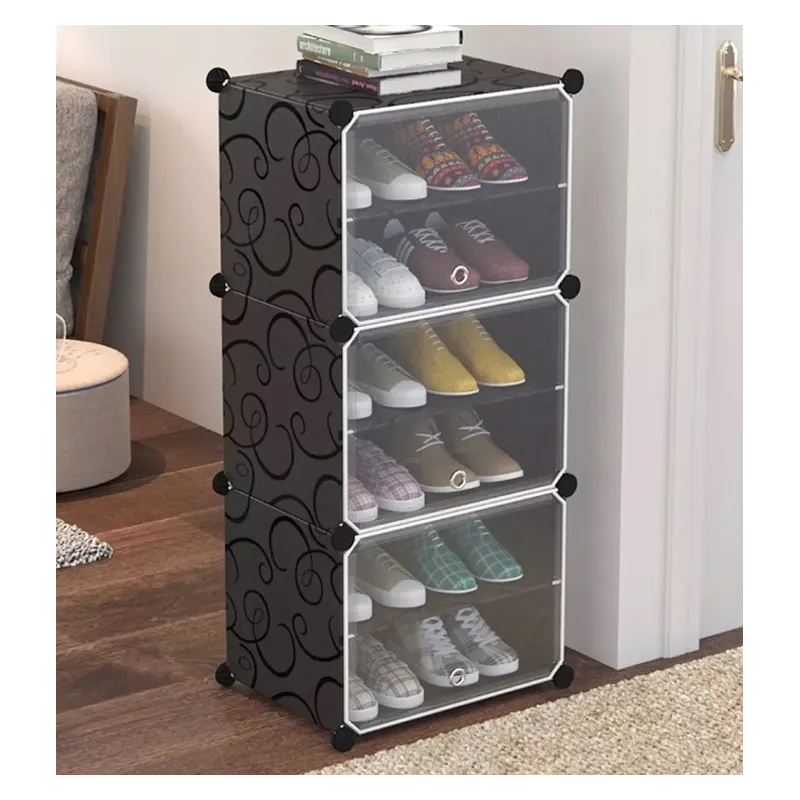 3-dijelna kutija za pohranu cipela MODULAR FASHION / Crna