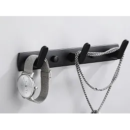 Vješalica za zid LINUX / Crna mat