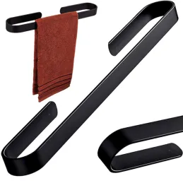 Vješalica za ručnike za zid LUGADO / Crna mat