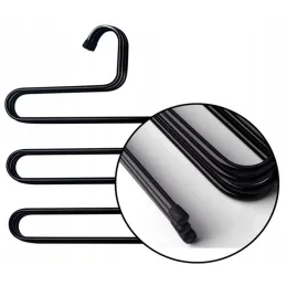 Zidna vješalica za hlače LINA / Crna mat