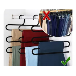 Zidna vješalica za hlače LINA / Crna mat