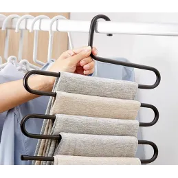 Zidna vješalica za hlače LINA / Crna mat