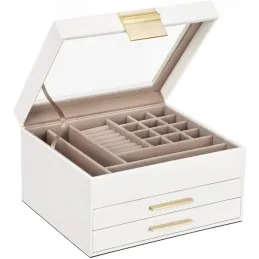 Dizajnerska kutija za nakit SWAN XL / Bijela