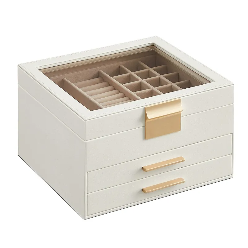 Dizajnerska kutija za nakit SWAN XL / Bijela