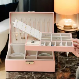 Elegantna kutija za nakit SELIA / Ružičasta