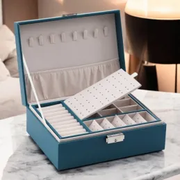Elegantna kutija za nakit SELIA / Tirkizna
