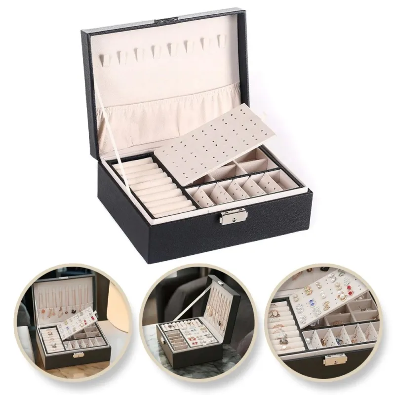 Elegantna kutija za nakit SELIA / Crna