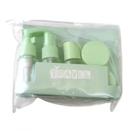 Putni set posudica i bočica za kozmetiku HOLIDAY / Zelena
