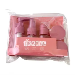 Putni set posudica i bočica za kozmetiku HOLIDAY / Ružičasta