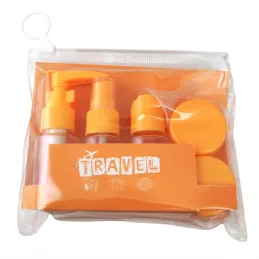 Set za putovanje: posudice i bočice za kozmetiku HOLIDAY / Narančasta